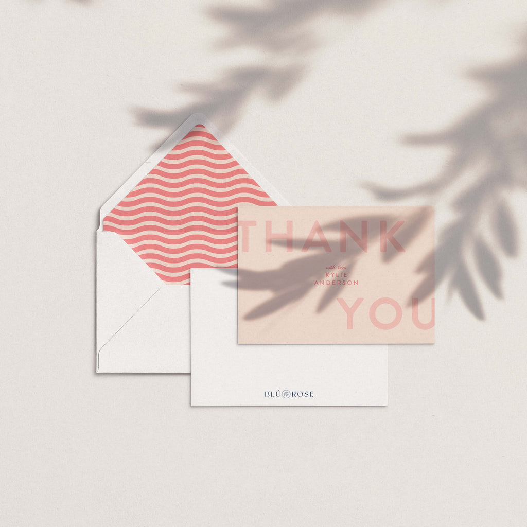 Bold Personalized Thank You Cards