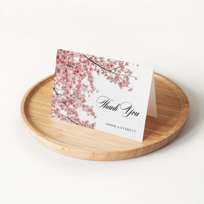 The Cherry Blossom Personalized Thank You Card