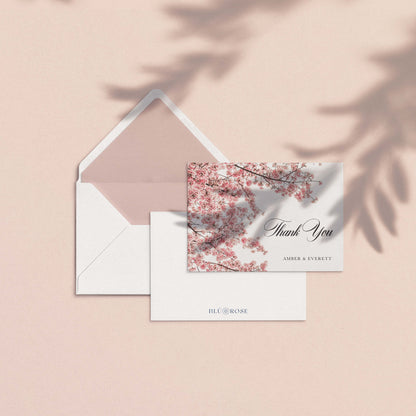 The Cherry Blossom Personalized Thank You Card