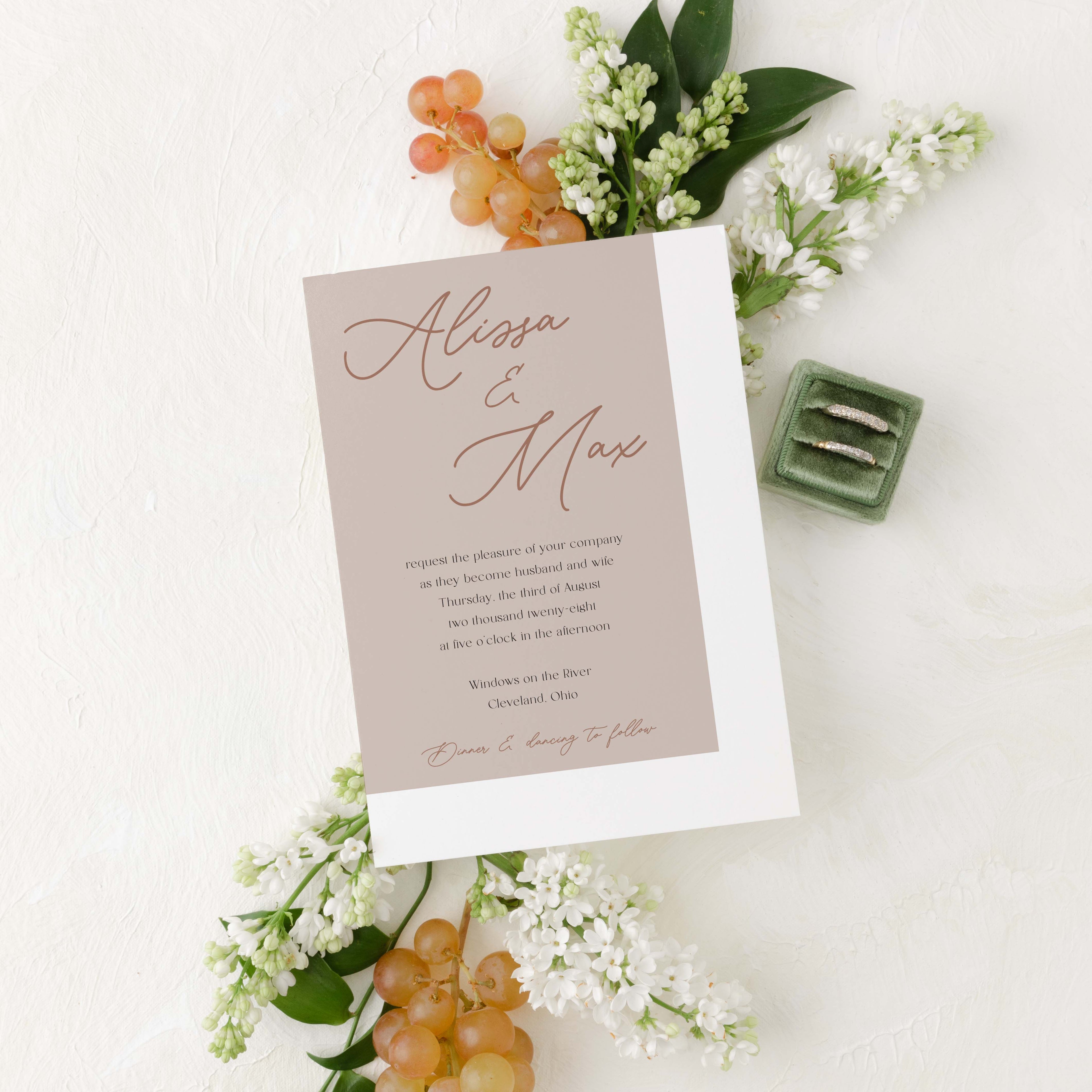 Chic & Sweet Wedding Invitation Suite