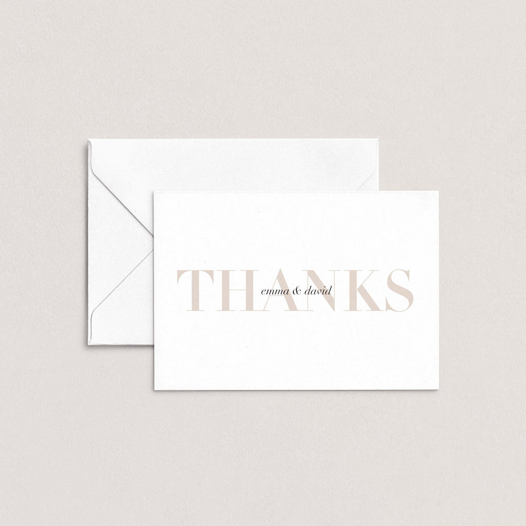Emma Personalized Thank You Card