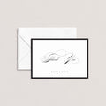 Hazel Border Personalized Thank You Cards