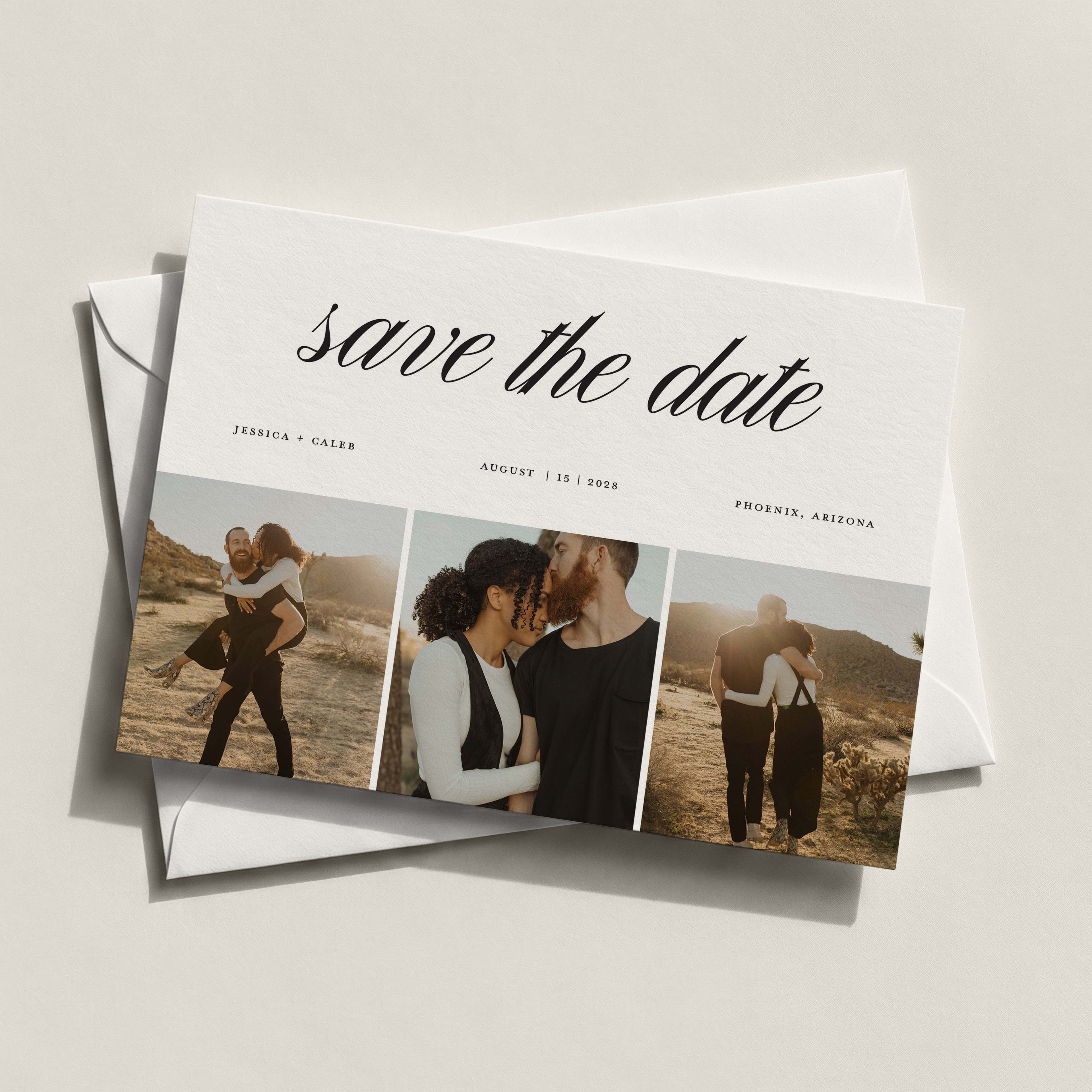 The Minimal Save the Date Card - Blú Rose