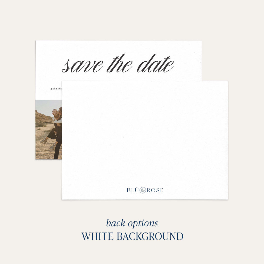 The Minimal Save the Date Card - Blú Rose