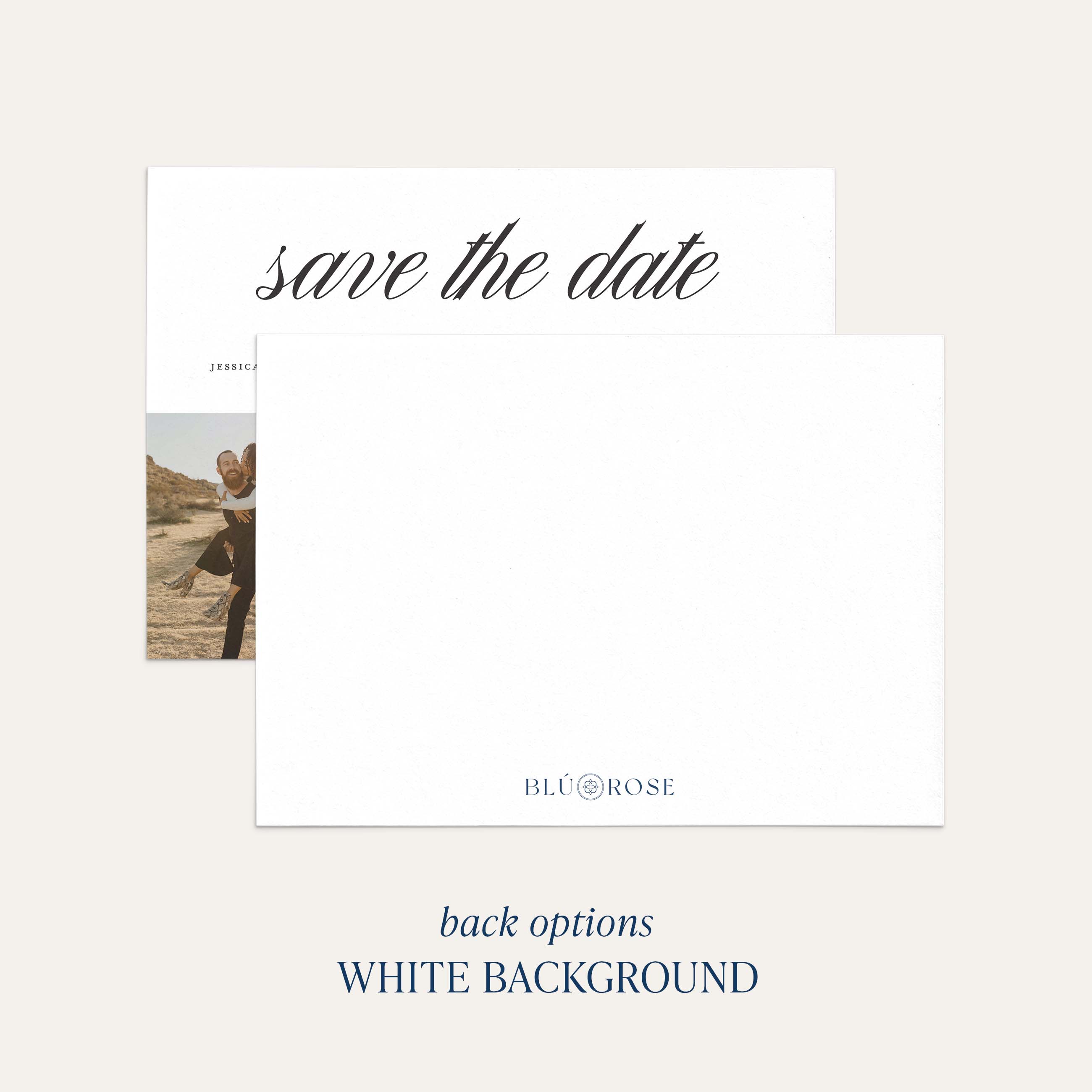 The Minimal Save the Date Card - Blú Rose
