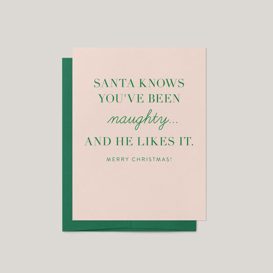 Naughty Christmas Greeting Card