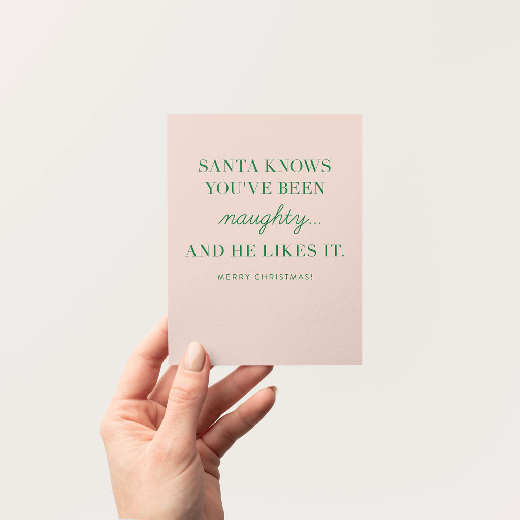 Naughty Christmas Greeting Card