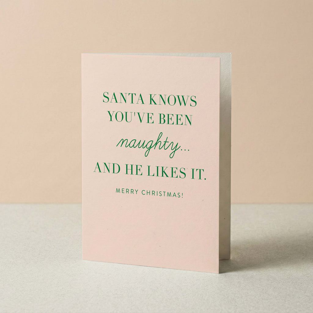 Naughty Christmas Greeting Card