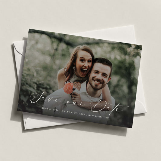 The Romantic Script Save the Date