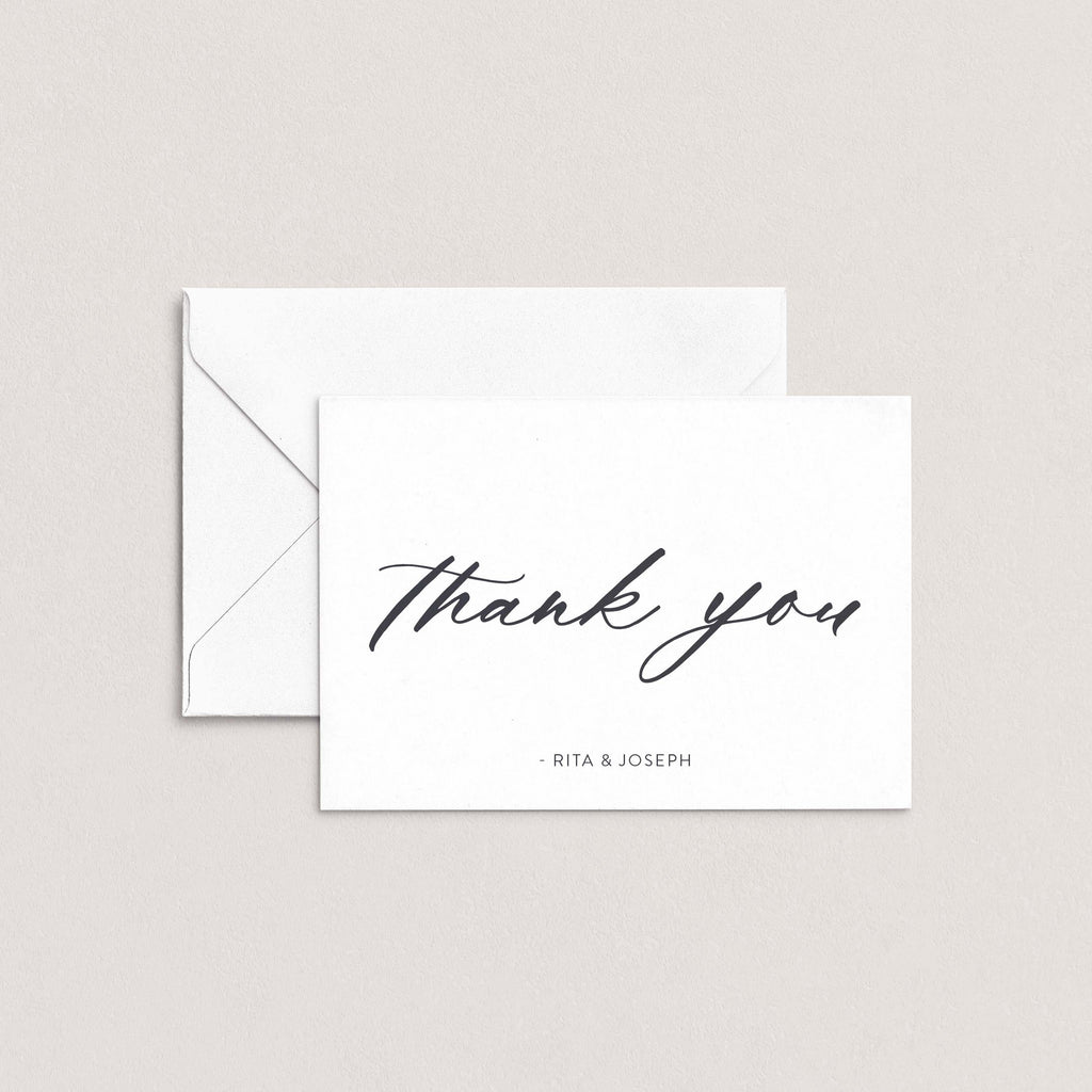 Script Personalized Thank You Cards