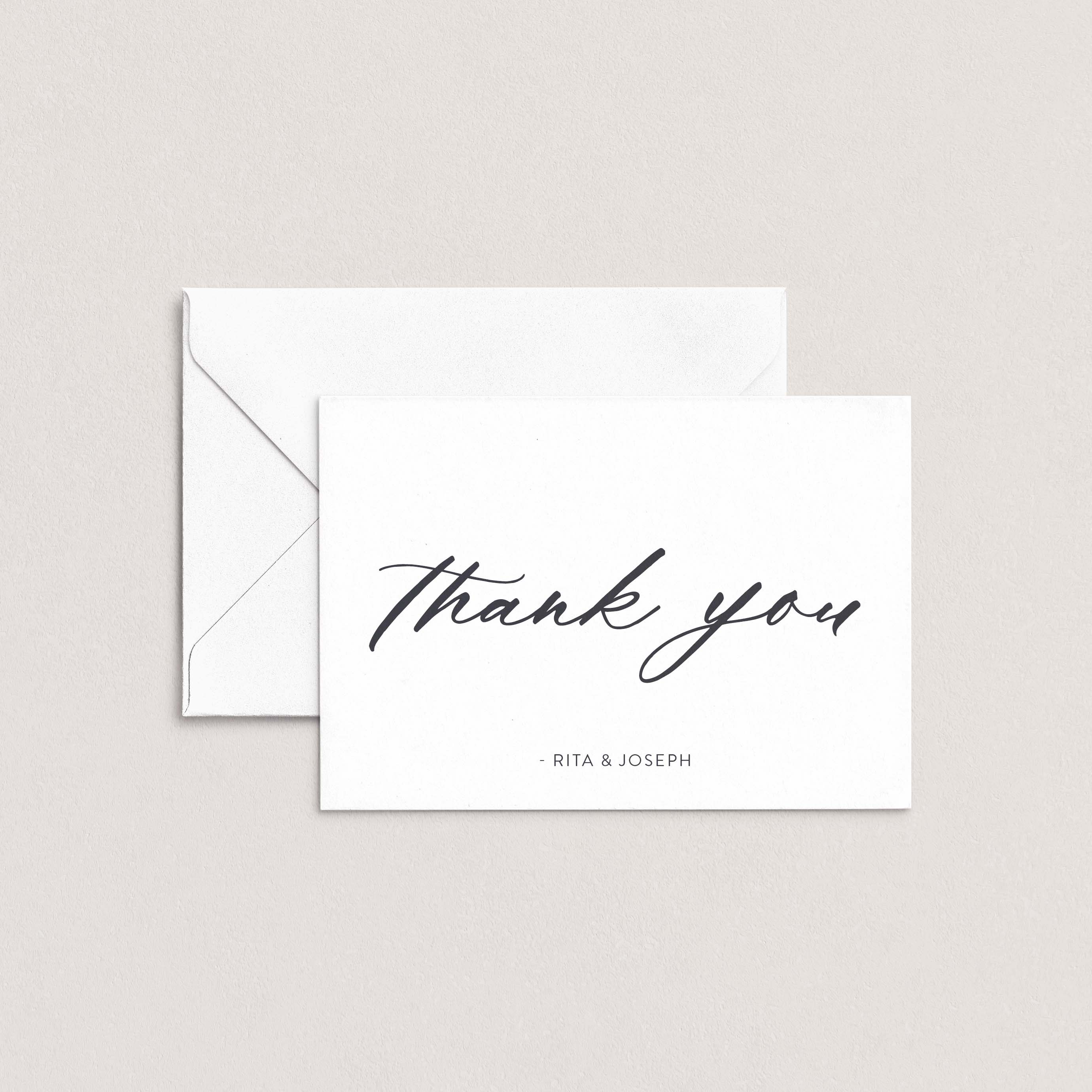 Script Personalized Thank You Cards