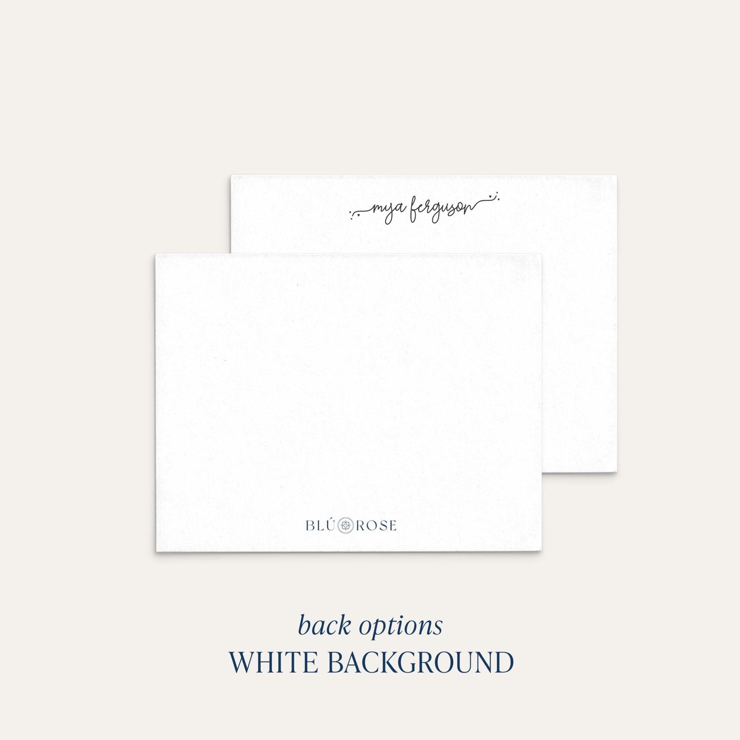 acheila script name notecard with white back option