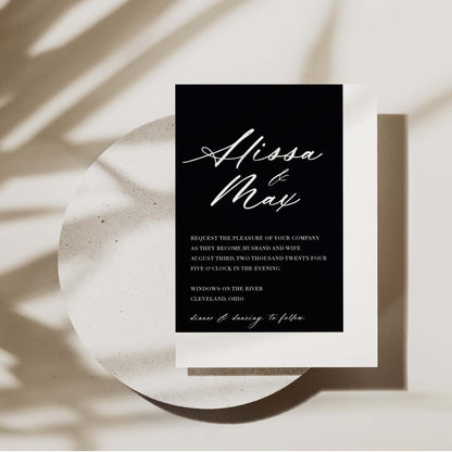 Alissa Wedding Invitations - Blú Rose