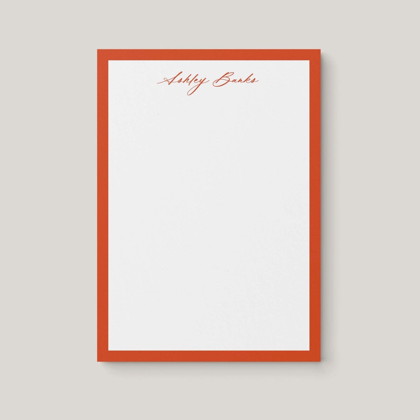 Ashley Border Notepad - Blú Rose