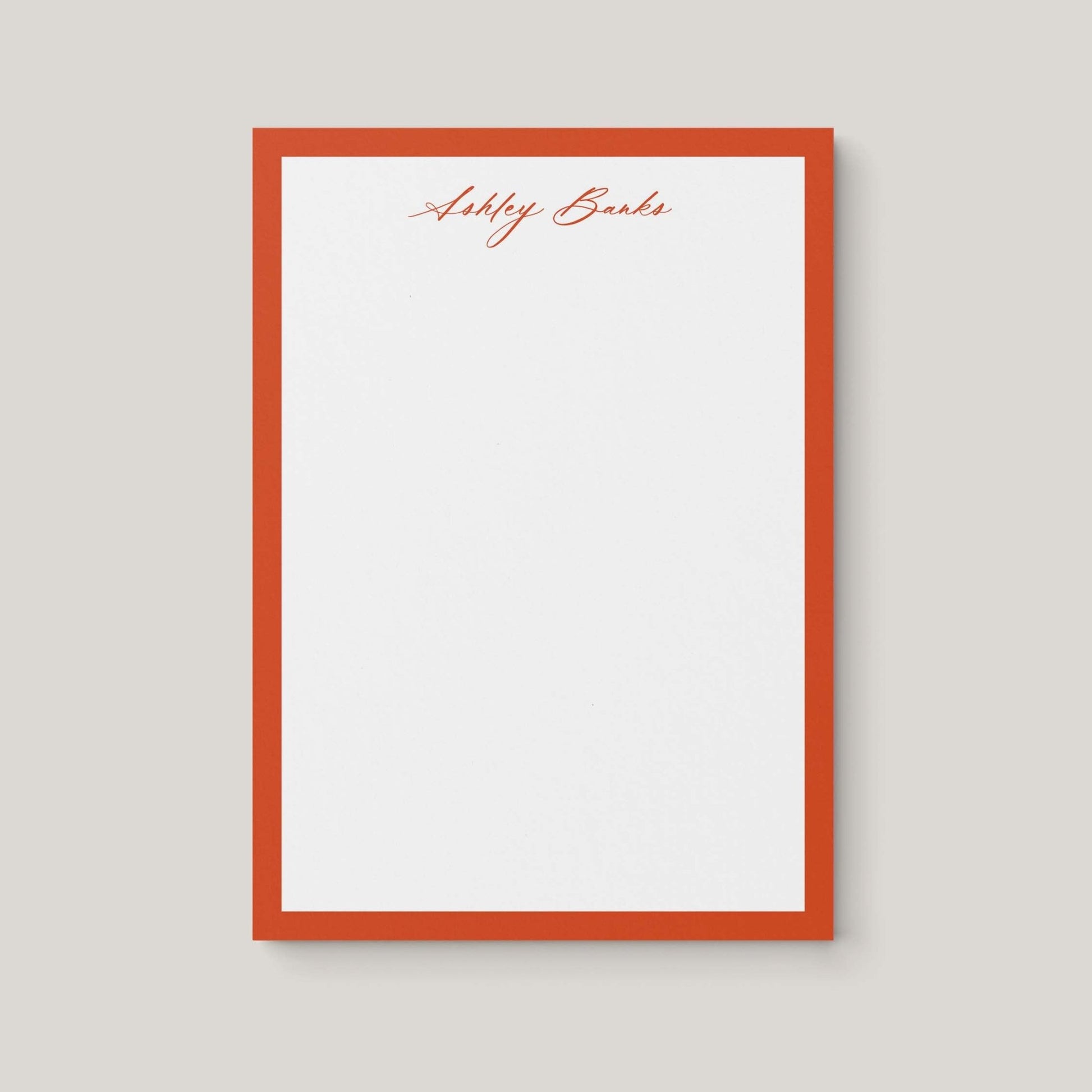 Ashley Border Notepad - Blú Rose