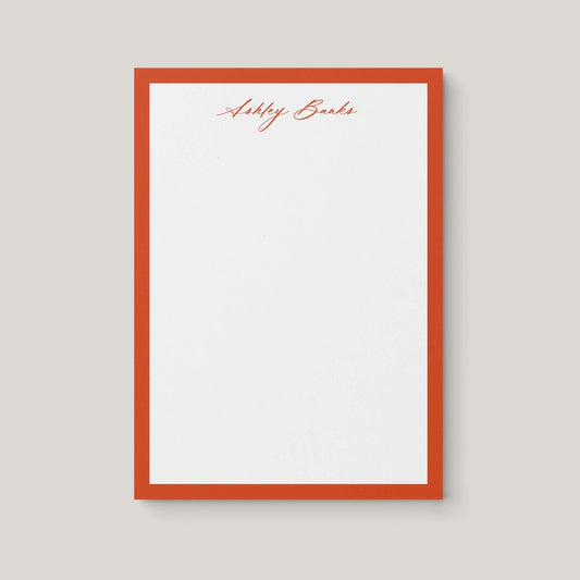 Ashley Border Notepad - Blú Rose