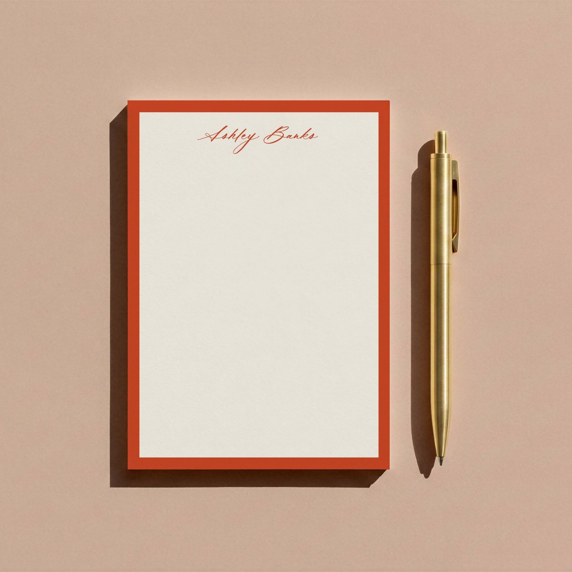 Ashley Border Notepad - Blú Rose