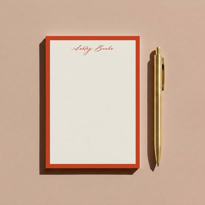 Ashley Border Notepad - Blú Rose