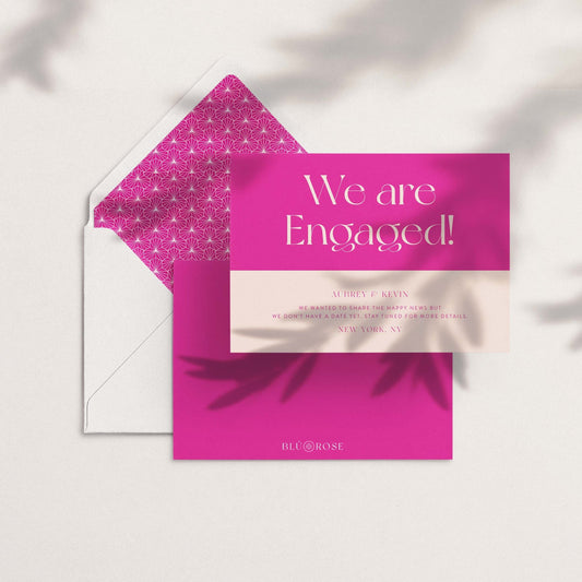 Aubrey Engagement Announcement Cards - Blú Rose