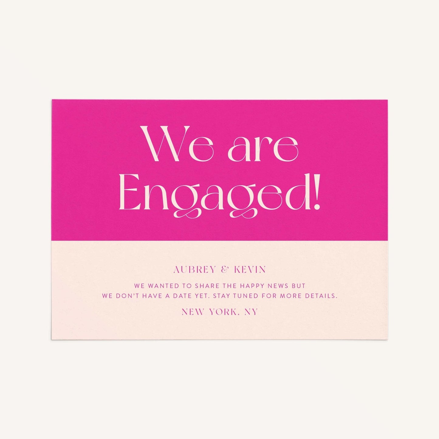 Aubrey Engagement Announcement Cards - Blú Rose