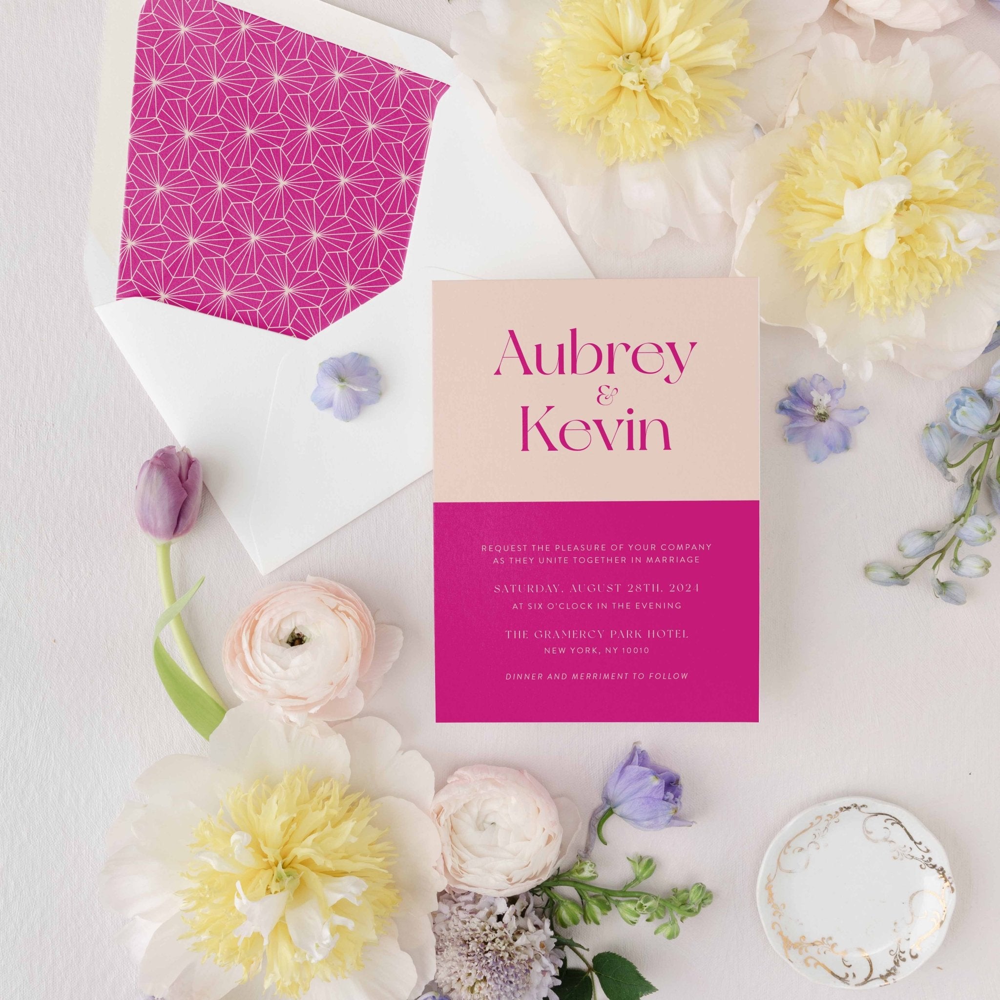 Aubrey Wedding Invitation Suite - Blú Rose