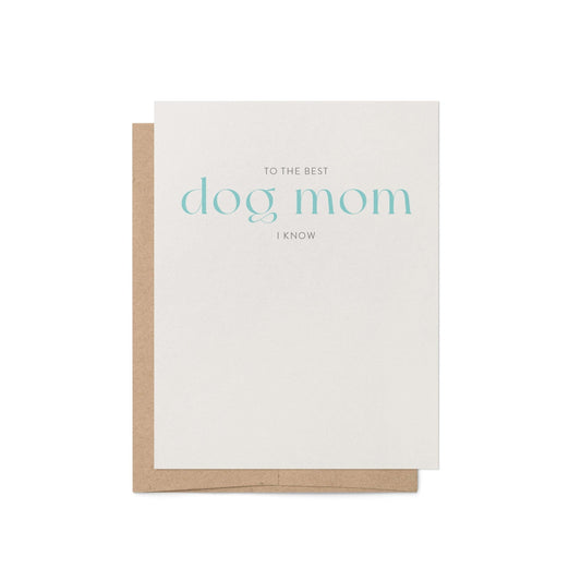Best Dog Mom Greeting Card - Blú Rose
