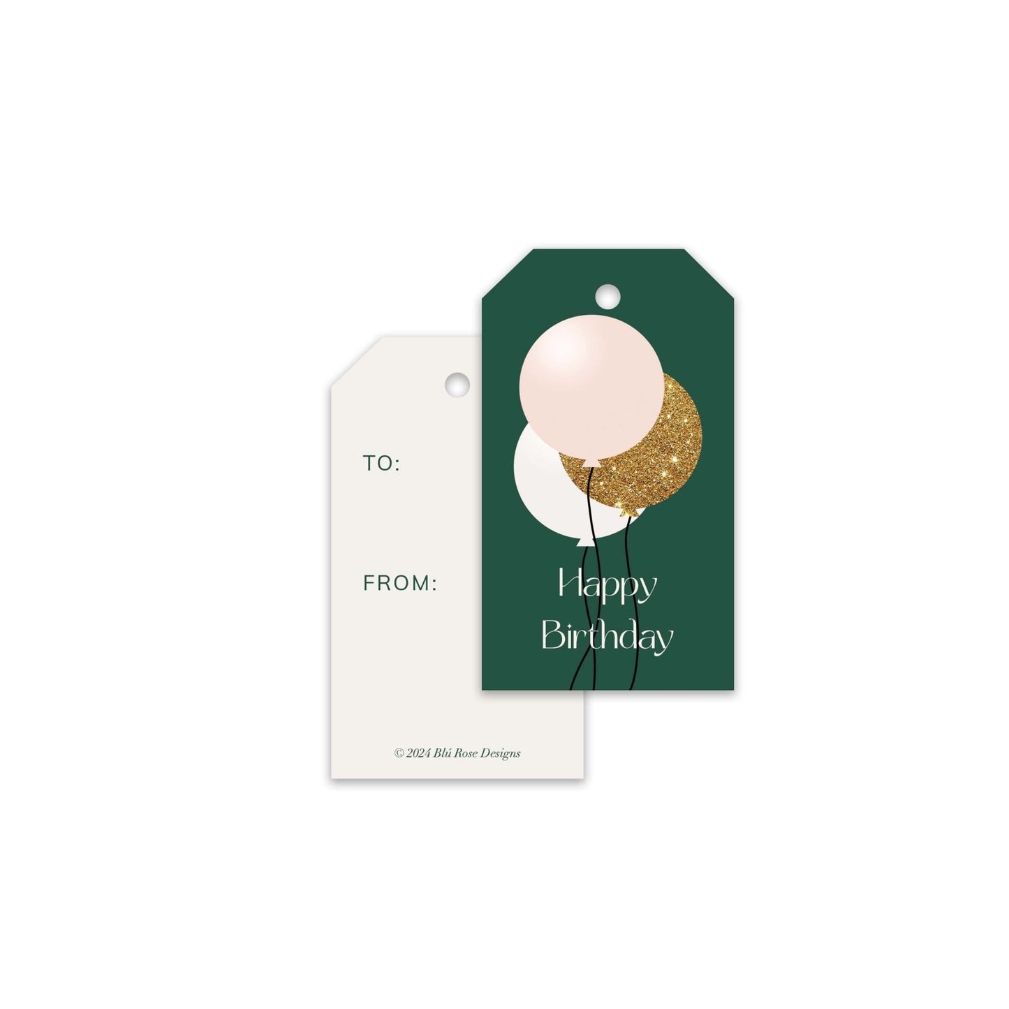 Birthday Balloon Gift Tags - Blú Rose