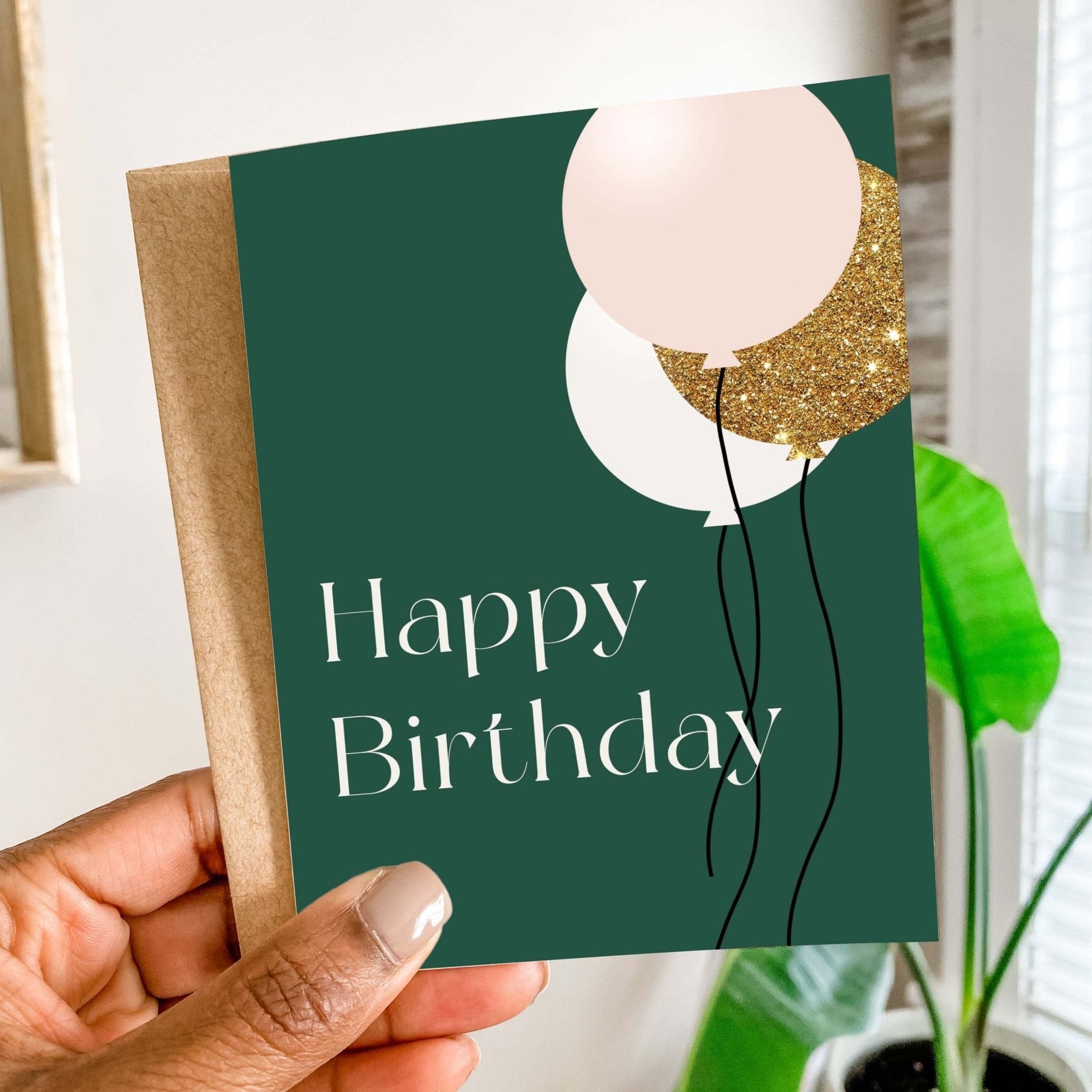 Birthday Balloons Card - Blú Rose