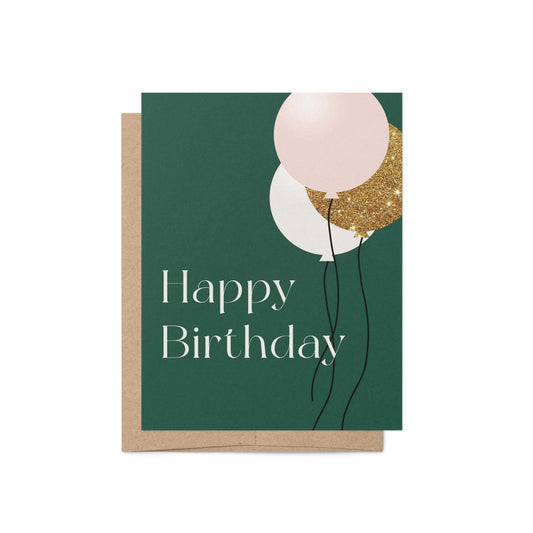 Birthday Balloons Greeting Card - Blú Rose