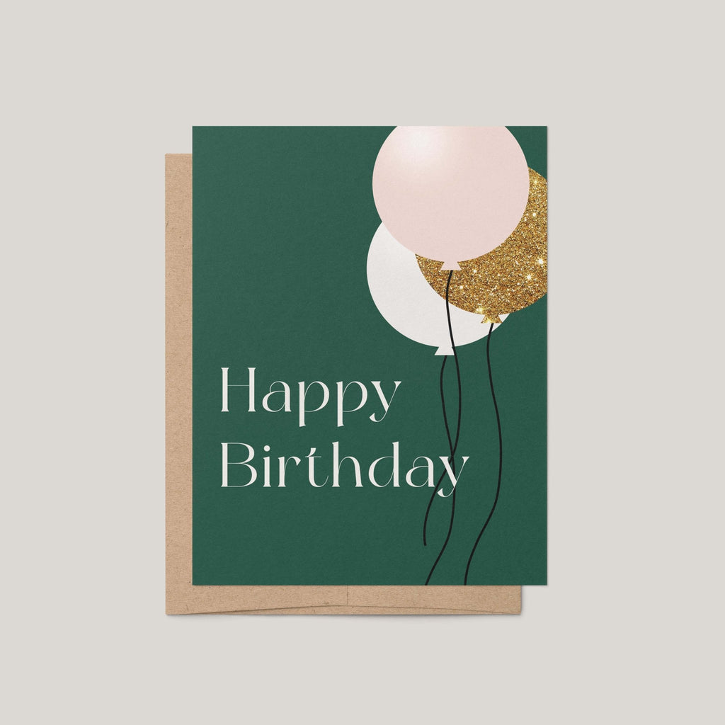 Birthday Balloons Greeting Card - Blú Rose