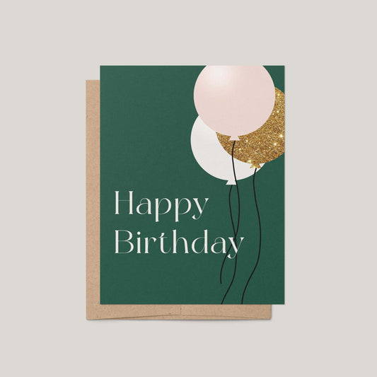 Birthday Balloons Greeting Card - Blú Rose