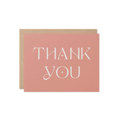 Blush Art Deco Greeting Card - Blú Rose