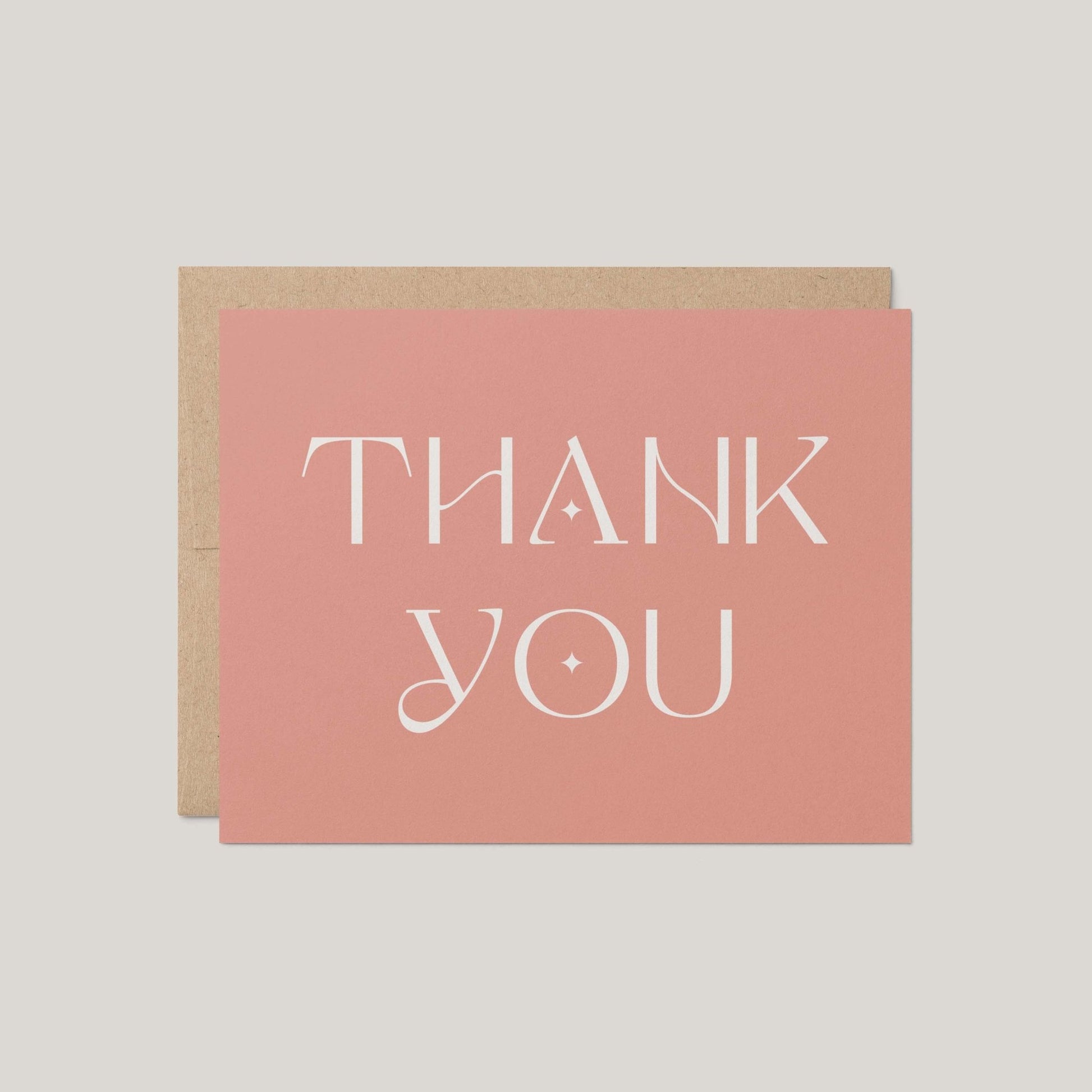 Blush Art Deco Greeting Card - Blú Rose