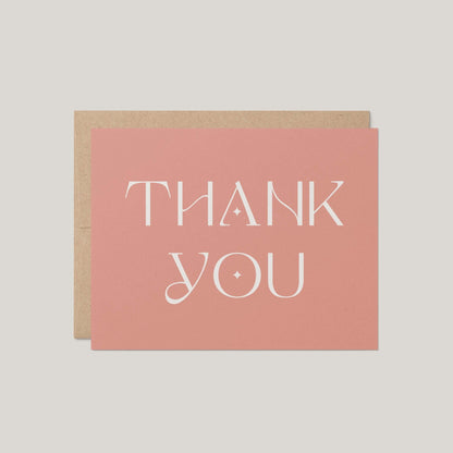 Blush Art Deco Greeting Card - Blú Rose