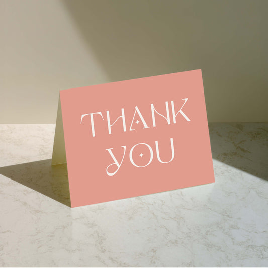 Blush Art Deco Greeting Card - Blú Rose