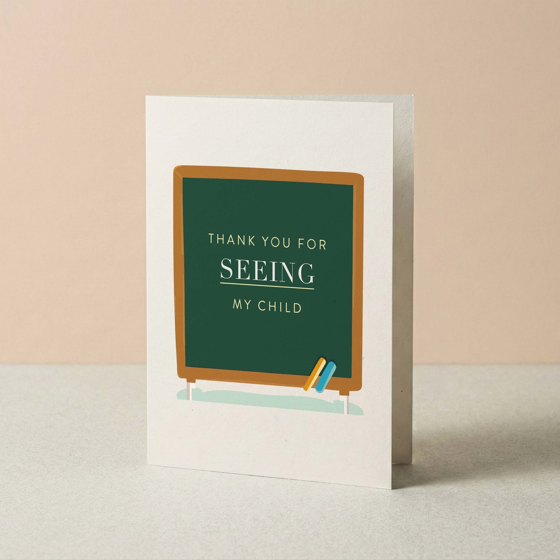 Chalkboard Tribute Greeting Card - Blú Rose