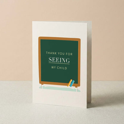 Chalkboard Tribute Greeting Card - Blú Rose