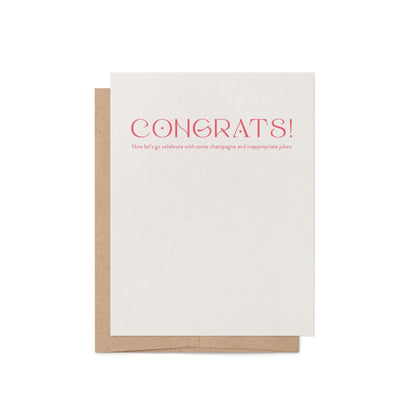 Champagne + Jokes Greeting Card - Blú Rose