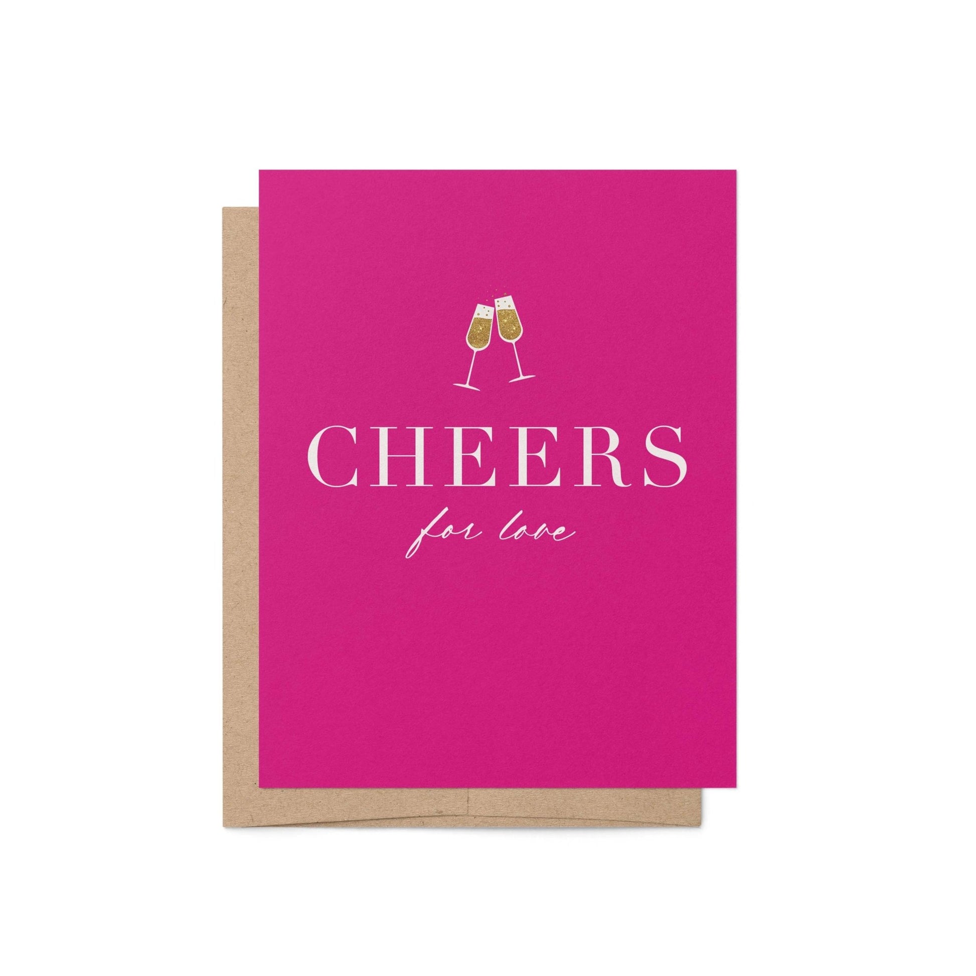Cheers for Love Greeting Card - Blú Rose