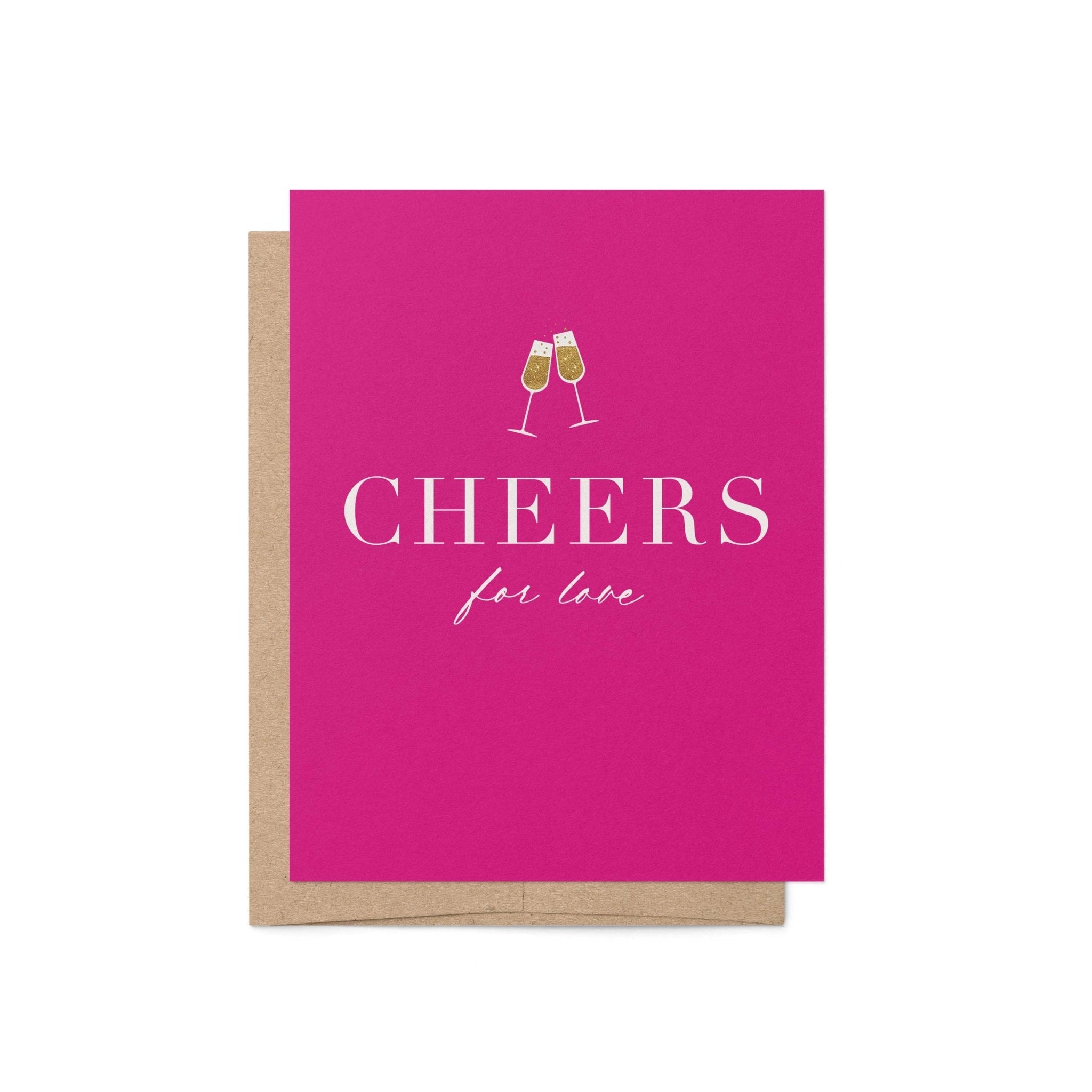 Cheers for Love Greeting Card - Blú Rose