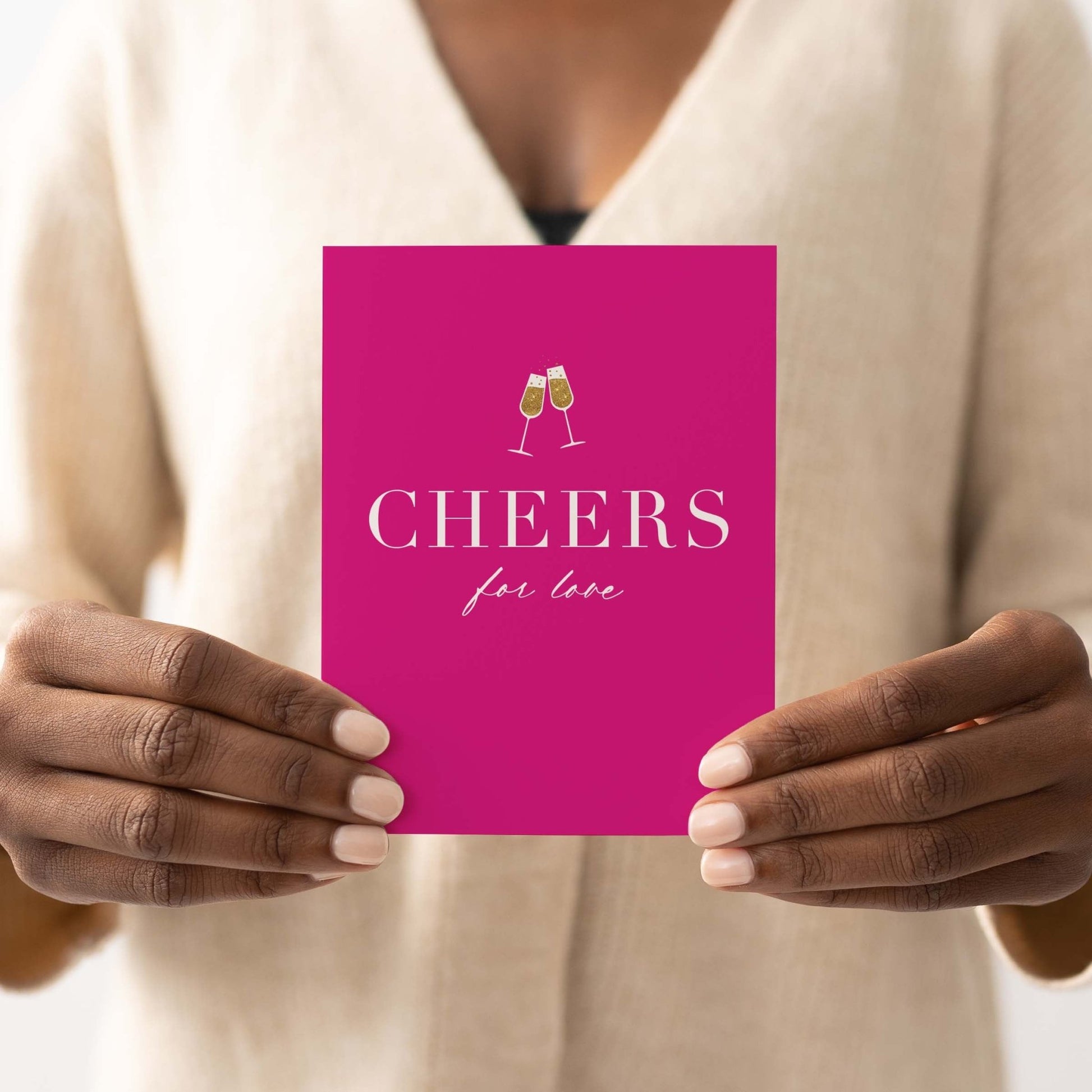 Cheers for Love Greeting Card - Blú Rose