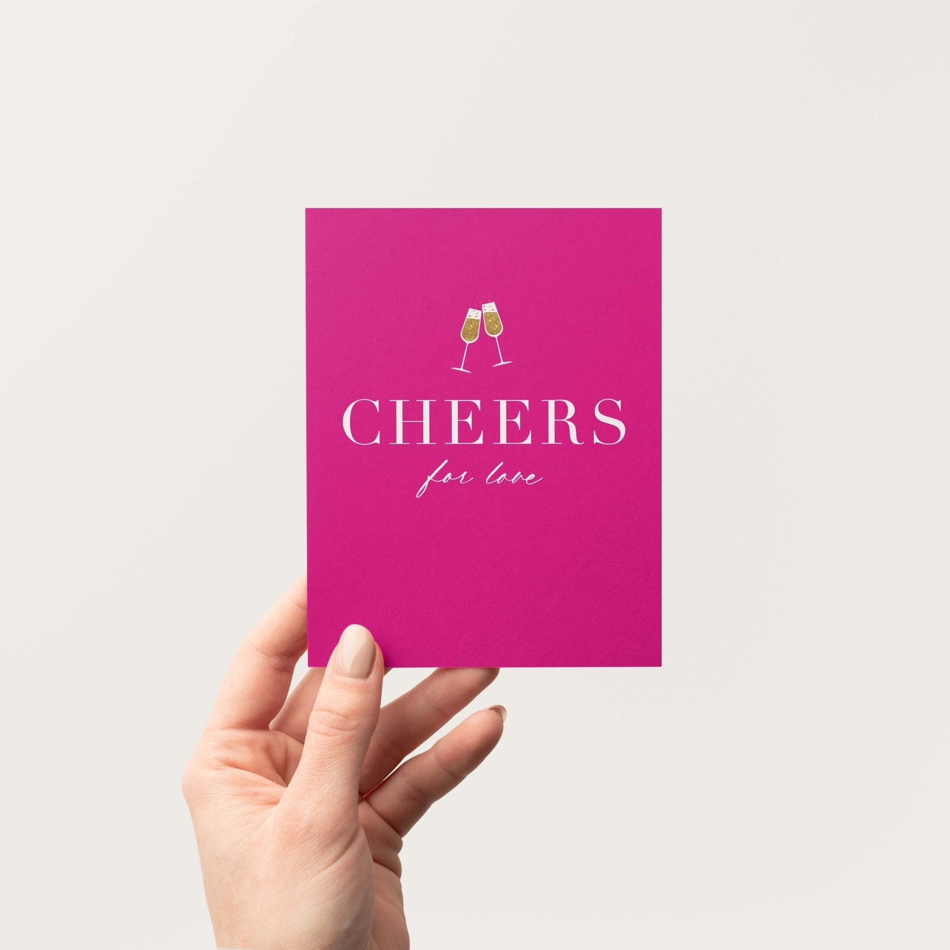 Cheers for Love Greeting Card - Blú Rose