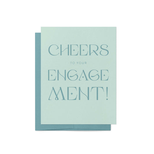 Cheers to Your Engagement Card - Blú Rose