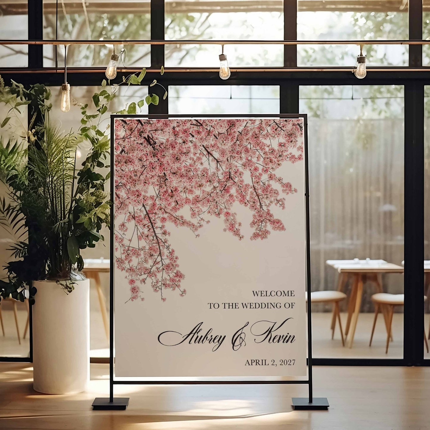 Cherry Blossom Welcome Sign - Blú Rose