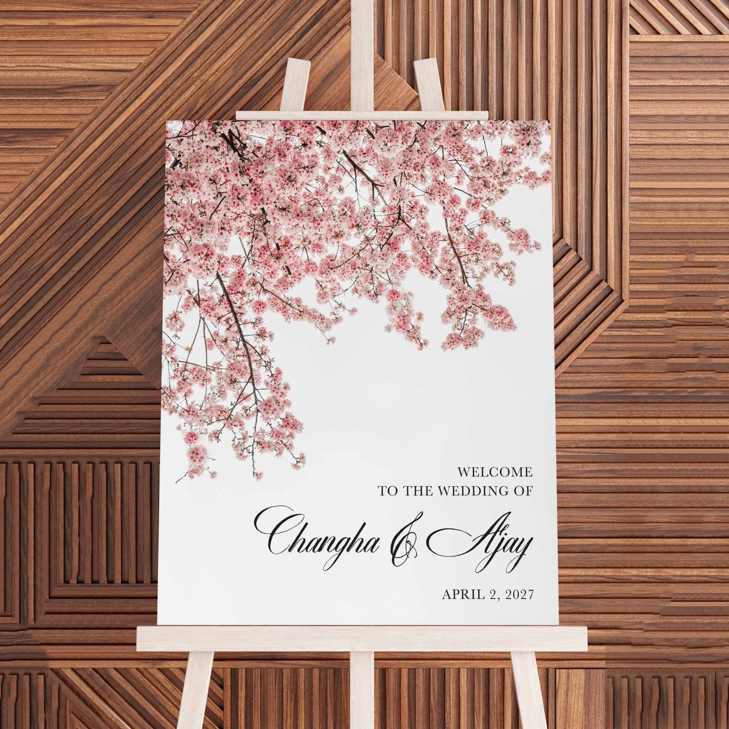 Cherry Blossom Welcome Sign - Blú Rose