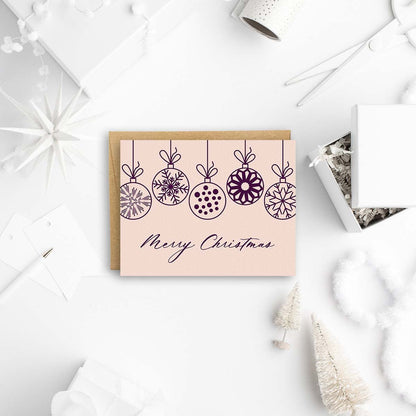 Christmas Ornaments Card - Blú Rose