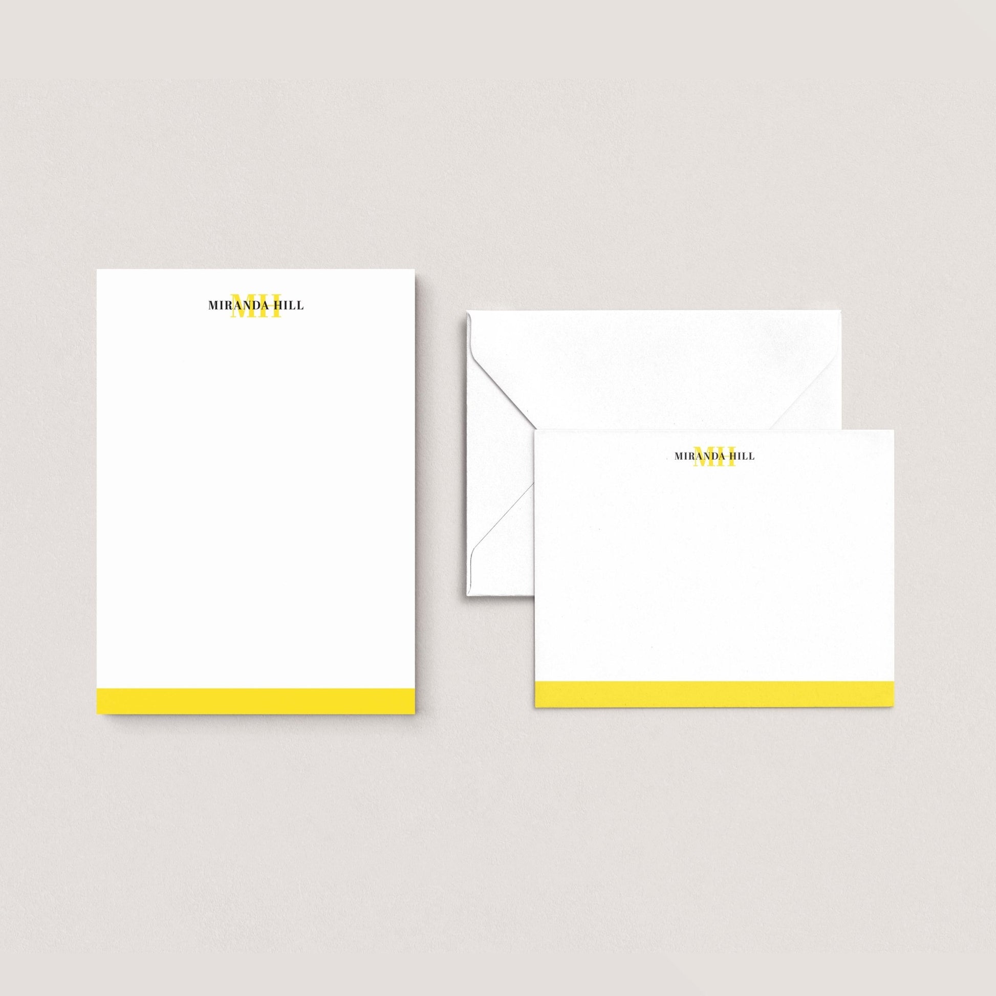 Color Bar Personalized Stationery Set - Blú Rose