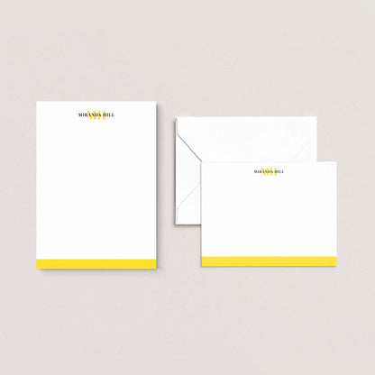 Color Bar Personalized Stationery Set - Blú Rose