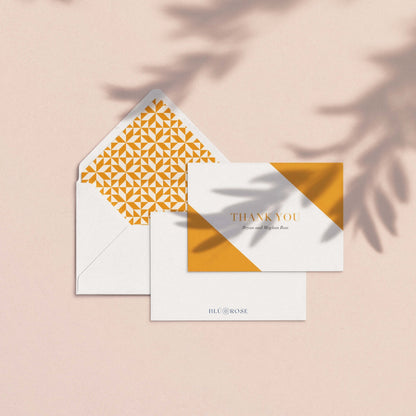 Color Block Personalized Thank You Cards - Blú Rose