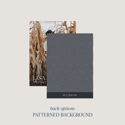 Cornfield Engagement Announcement Cards - Blú Rose